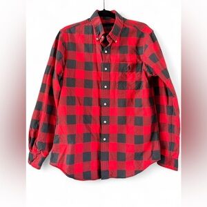 Ralph Lauren Red and Black Plaid Men’s Shirt-Size M